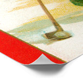 Irish Woman Over Hit Golfball Poster (Hoek)