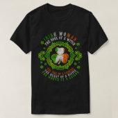 Irish Woman Soul Of A Witch Shamrock St Patrick's  T-shirt (Design voorkant)