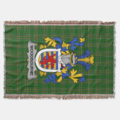 Irish Woodbourne wapenschild Familie Crest Irelan Deken (Voorkant)