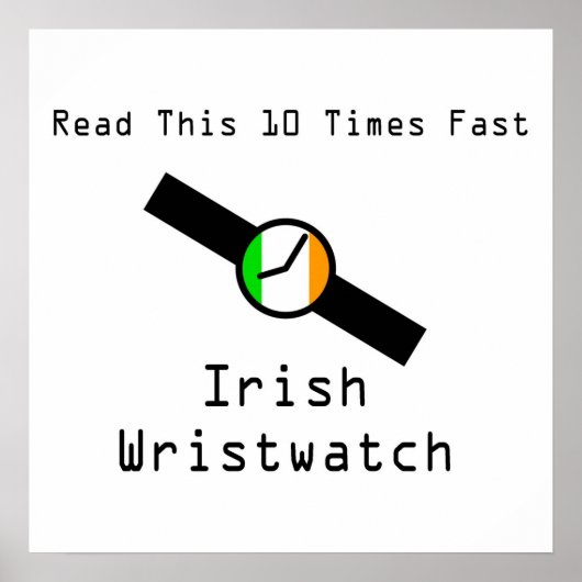 Irish Wristwatch Poster (Voorkant)