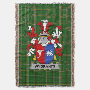 Irish Wybrants Wapen van de familie Crest Ierland Deken