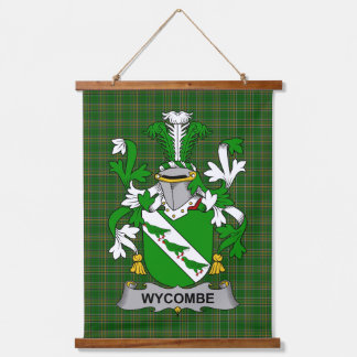 Irish Wycombe Coat of Arms Family Crest Hangend Wandkleed