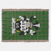 Irish Yeates Coat of Arms Family Crest Ireland Deken (Voorkant)
