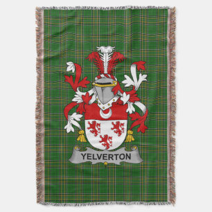 Irish Yelverton Coat of Arms Family Crest Ireland Deken