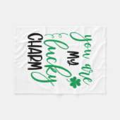 Irish you are my Lucky Charm Fleece Deken (Voorkant (Horizontaal))