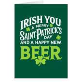 Irish You Merry Saint Patrick's Day Gelukkig Nieuw (Voorkant)