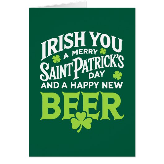 Irish You Merry Saint Patrick's Day Gelukkig Nieuw (Voorkant)
