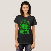 Irish You Were Beer  St Patrick Day Drinking T-shirt (Voorkant volledig)