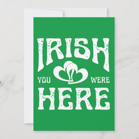 IRISH YOU WERE HERE KAART (Voorkant)