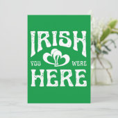 IRISH YOU WERE HERE KAART (Staand voorkant)