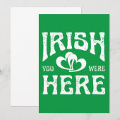 IRISH YOU WERE HERE KAART (Voorkant / Achterkant)