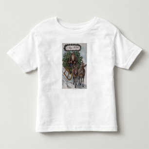 Irishman Driving Sleigh van Shamrocks Kinder Shirts