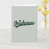 Irishness Shamrock Green Card Kaart (Gele Bloem)