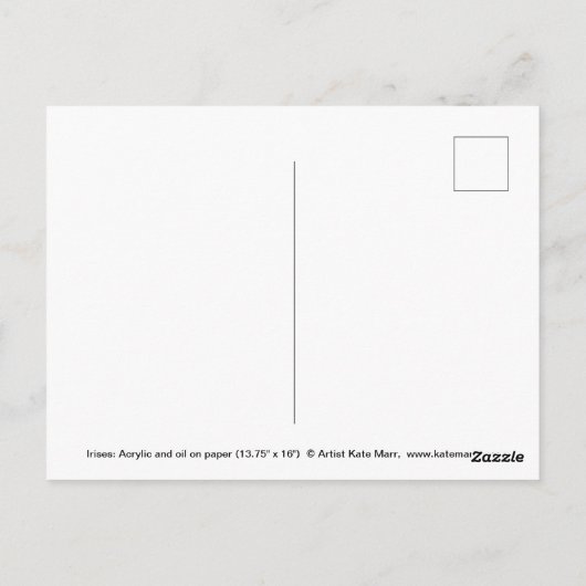 Irisieschilderij Briefkaart (Achterkant)