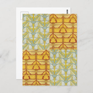 Irislibellen vlinders Art Nouveau Briefkaart