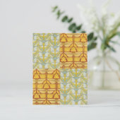 Irislibellen vlinders Art Nouveau Briefkaart (Staand voorkant)