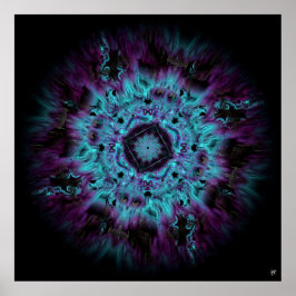 Irisnevel - kleurrijk abstract patroon v3 poster