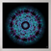 Irisnevel - kleurrijk abstract patroon v5 poster (Voorkant)