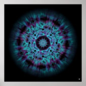 Irisnevel - kleurrijk abstract patroon v7 poster (Voorkant)