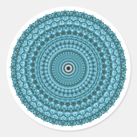 Irispatroon Ronde Sticker (Voorkant)