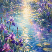 Irisreflecties Watercolor Notitiekaart