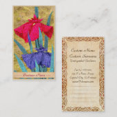 Irisse abstracte bloemen schilderen iriskunst visitekaartje (Voorkant / Achterkant)
