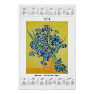 Irisse kalender voor 2023 Vincent van Gogh Poster