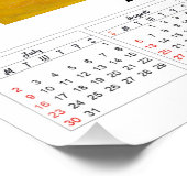 Irisse kalender voor 2023 Vincent van Gogh Poster (Hoek)