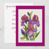 Irisse Waterverf Kaart (Voorkant / Achterkant)