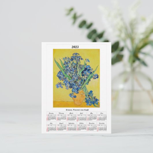 Irissen Agenda 2023 Vincent van Gogh Briefkaart (Staand voorkant)