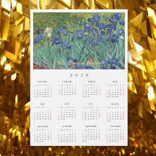 Irissen Bloemen Vincent Van Gogh 2026 Agenda Kaart