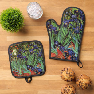 Irissen door Vincent van Gogh Ovenwant & Pannenlap Set