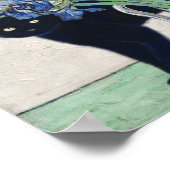 Irissen en een kat - Interfererende Van Gogh Serie Poster (Hoek)