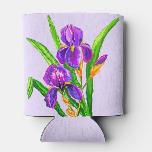 Irissen Flower Koelbox of Kies Kleur Blikjeskoeler (Achterkant)