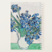 Irissen in een vaas van Gogh schilderij Planner (Achterkant)