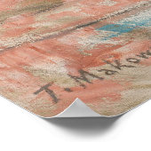 Irissen in een witte bloemenvaas | Tadeusz Makowsk Poster (Hoek)