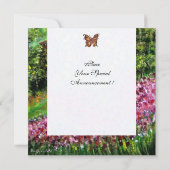 IRISSEN IN TUSCANIË, Groen Paars Bloemveld Kaart (Achterkant)