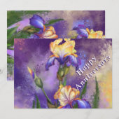 Irissen Jubileum Kaart (Voorkant / Achterkant)