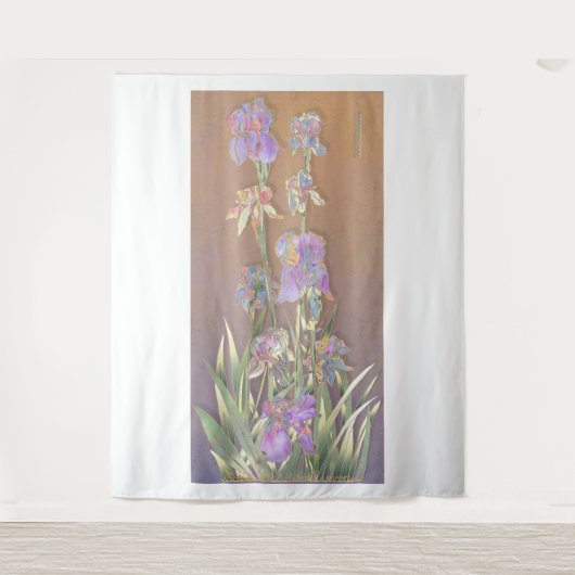 Irissen Kunsttapijt Wandkleed (Voorkant)