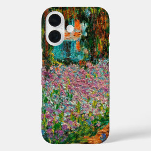 Irissen Monet Tuin Giverny bloemen iPhone 16 Hoesje