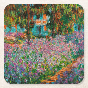Irissen Monet Tuin Giverny bloemen Kartonnen Onderzetters