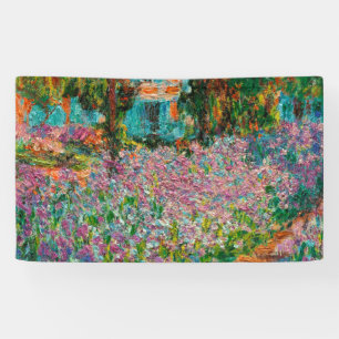 Irissen Monet Tuin Giverny bloemen Spandoek