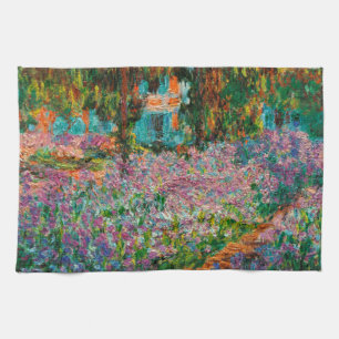 Irissen Monet Tuin Giverny bloemen Theedoek