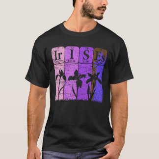 Irissen Periodieke Tafelelementen Bloemist Irissen T-shirt