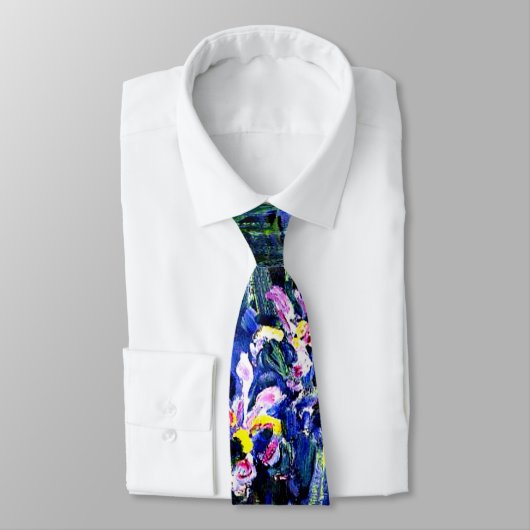 Irissen, schilderij van Claude Monet, Stropdas (Gebonden)