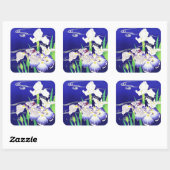 Irissen, schilderij van Kogyo Tsukioka Vierkante Sticker (Vel)