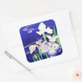 Irissen, schilderij van Kogyo Tsukioka Vierkante Sticker (Envelop)