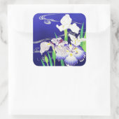 Irissen, schilderij van Kogyo Tsukioka Vierkante Sticker (Tas)