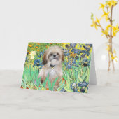 Irissen - Shih Tzu (P) Kaart (Gele Bloem)