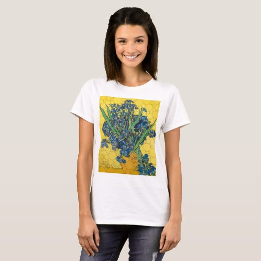 Irissen Stippen van After Vincent van Gogh T-shirt (Voorkant volledig)